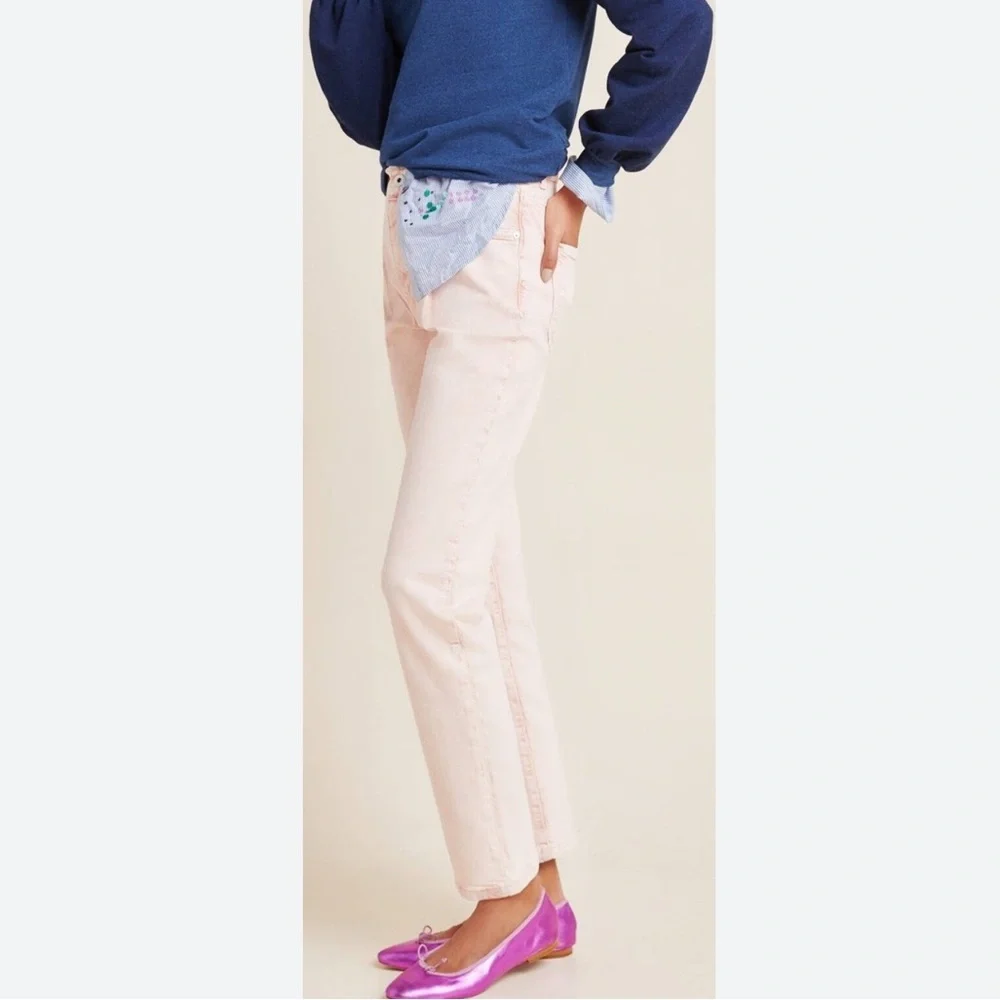 Anthropologie Pilcro & the Letterpress Ultra High Rise Straight Jeans Acid Wash